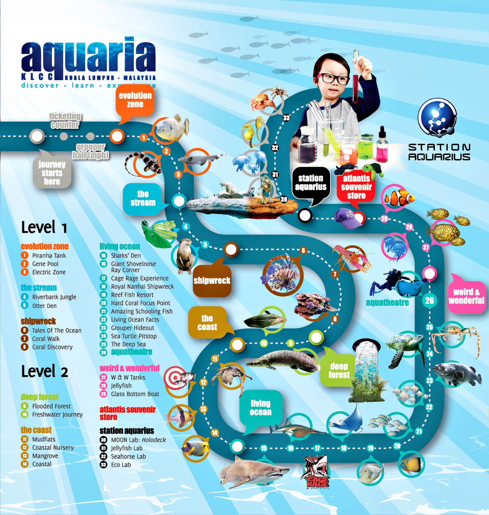 aquaria klcc maps